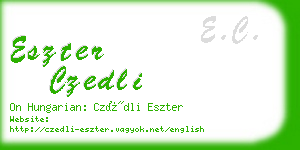 eszter czedli business card